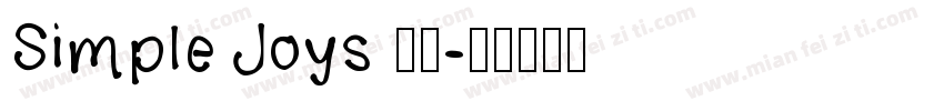Simple Joys 字体字体转换